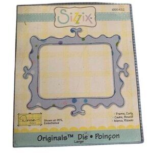 Sizzix Curly Frame Large Die Scrapbooking Originals w/Box Included